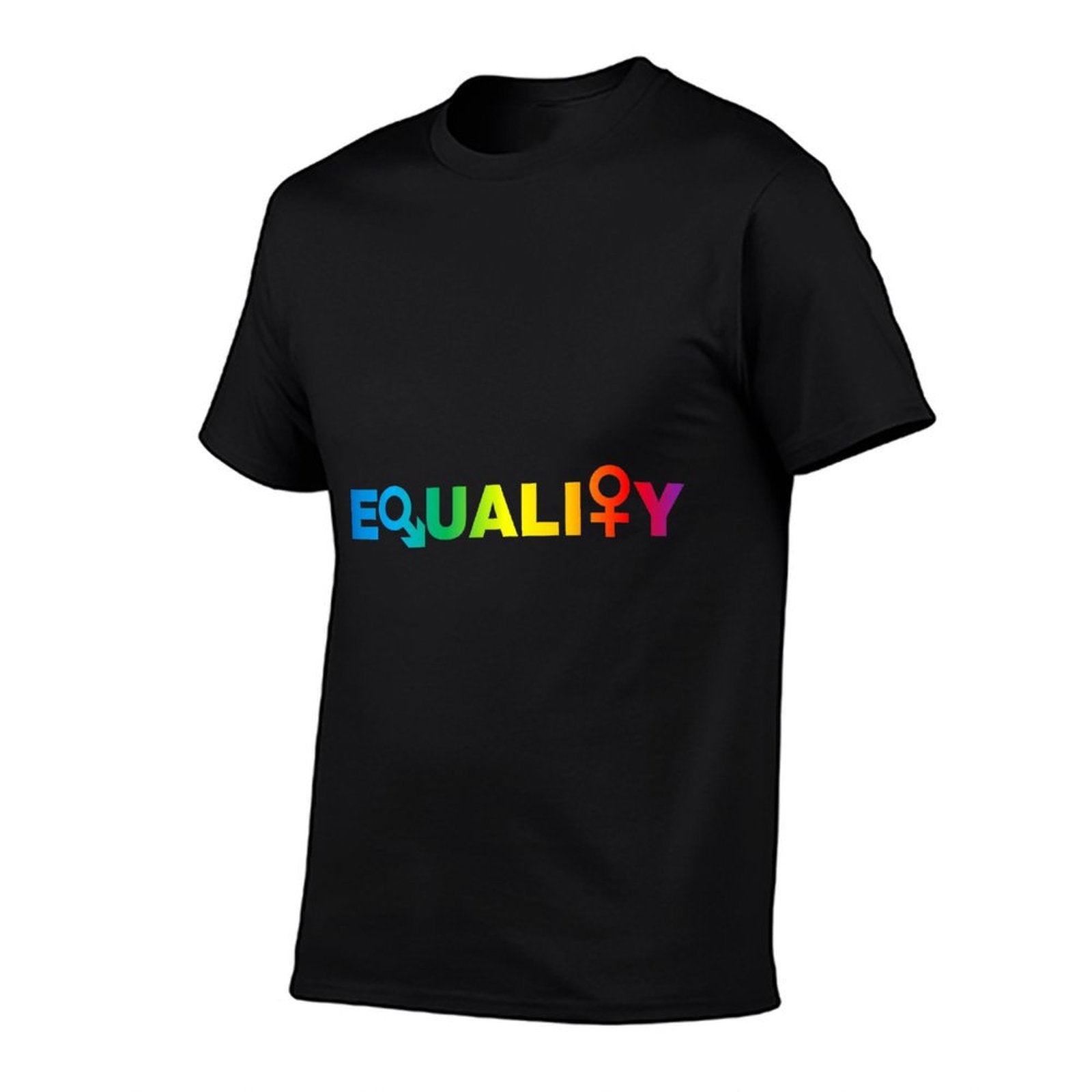 EQUALITY RAINBOW LGBTQ LGBT SIMPLE TEXT  Graphic-printed T-Shirt