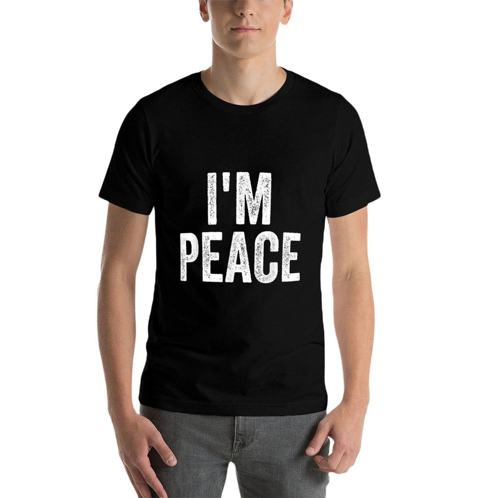 I Come In Peace Im Peace Funny Matching Couple Lovers  Slim-fit Cut T-Shirt