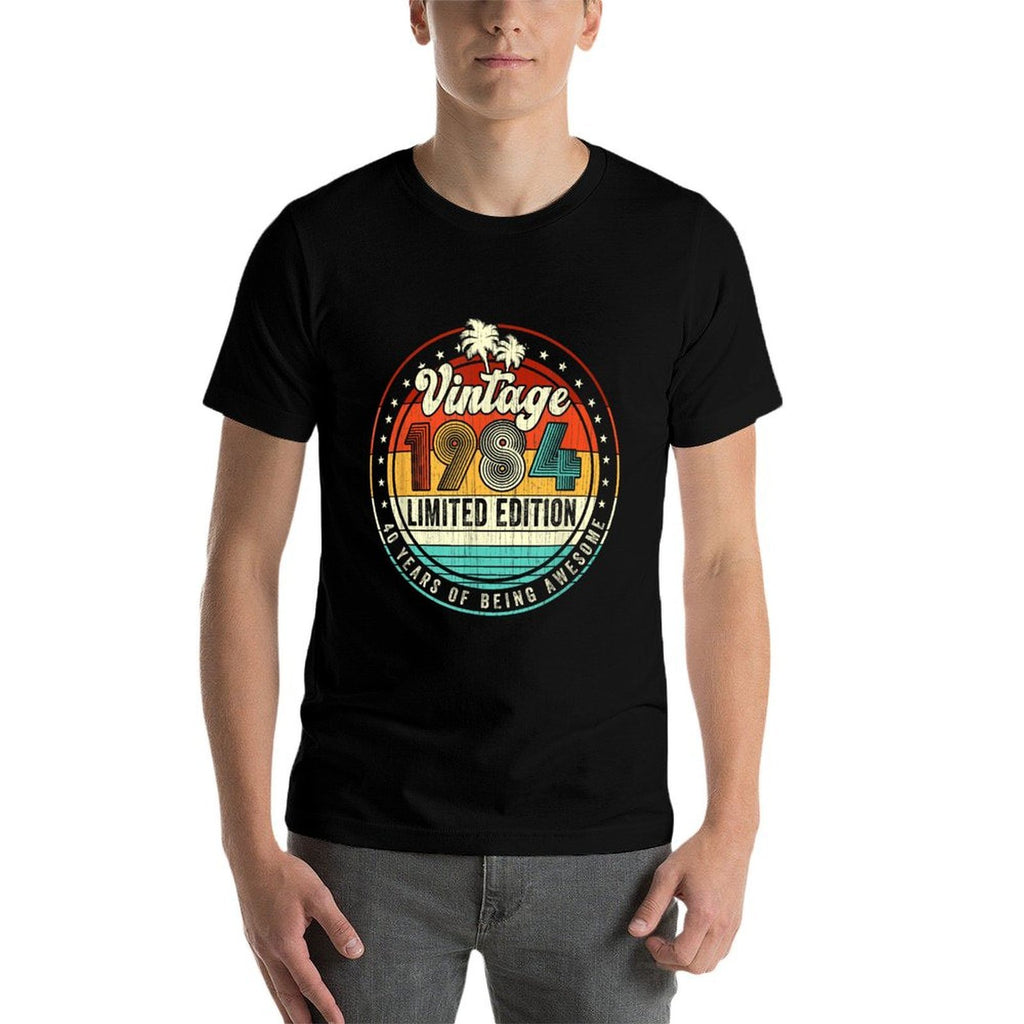 Vintage 1984 Limited Edition 40th Birthday Gift 40 Years Old  Slim-fit Cut T-Shirt