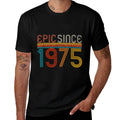 Retro 50th Birthday Epic Since 1975  Heathered Texture T-Shirt