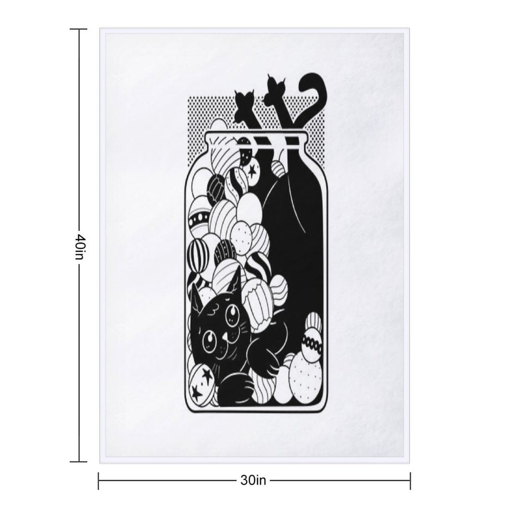 Jingle Cat All-season Throw Blanket