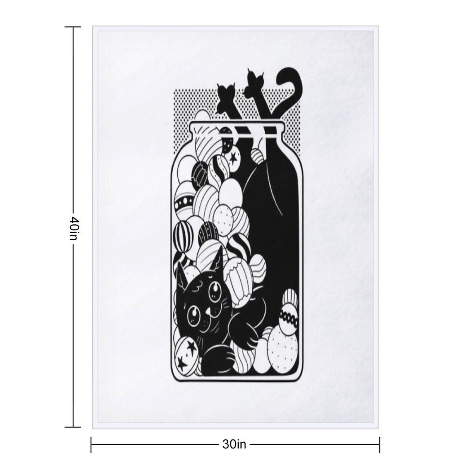 Jingle Cat All-season Throw Blanket