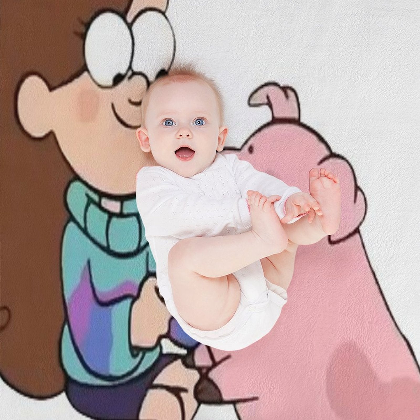Mabel & Waddles, Gravity Falls Premium Throw Blanket