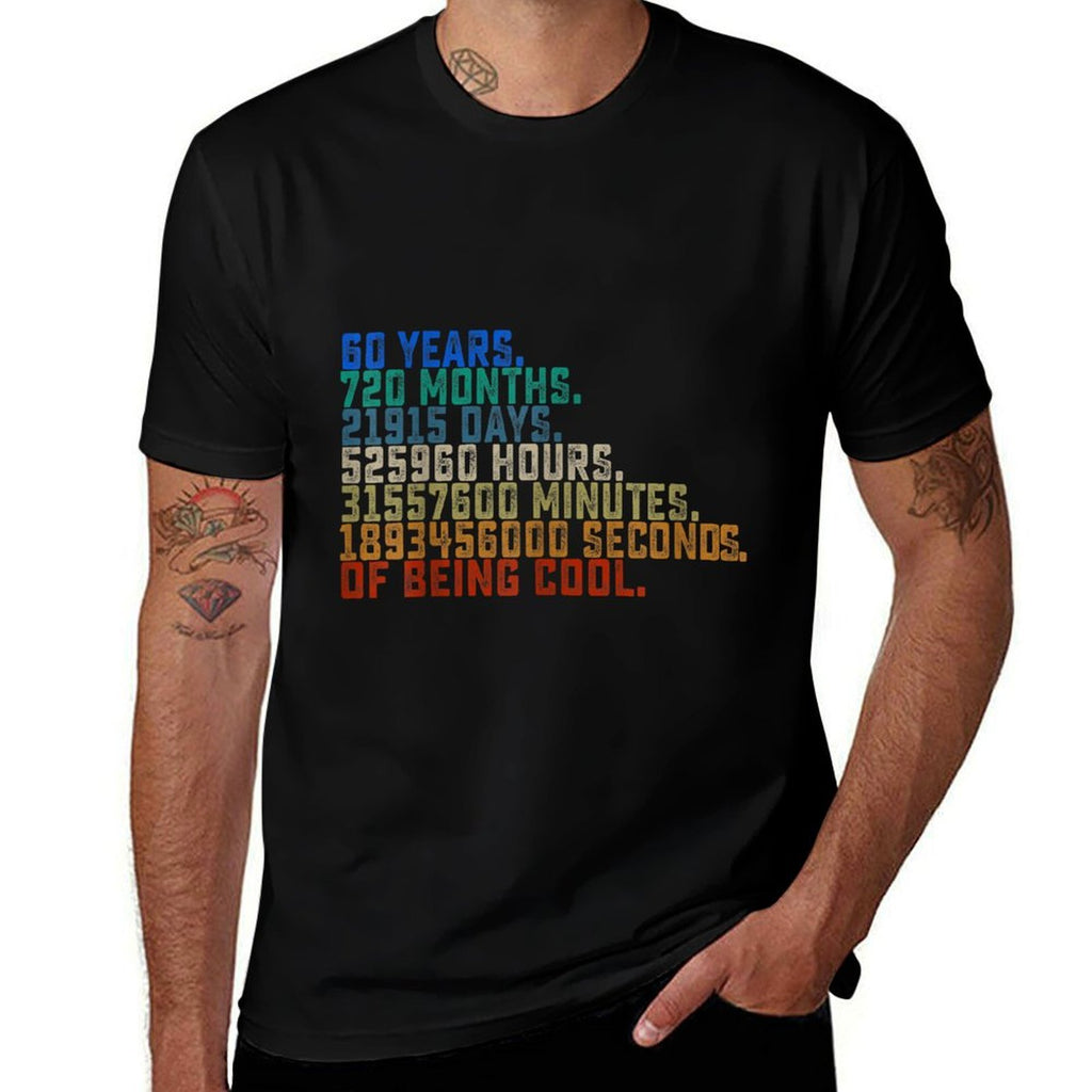 60th Birthday Gift Vintage Retro 60 Years Being Cool  Relaxed-fit T-Shirt