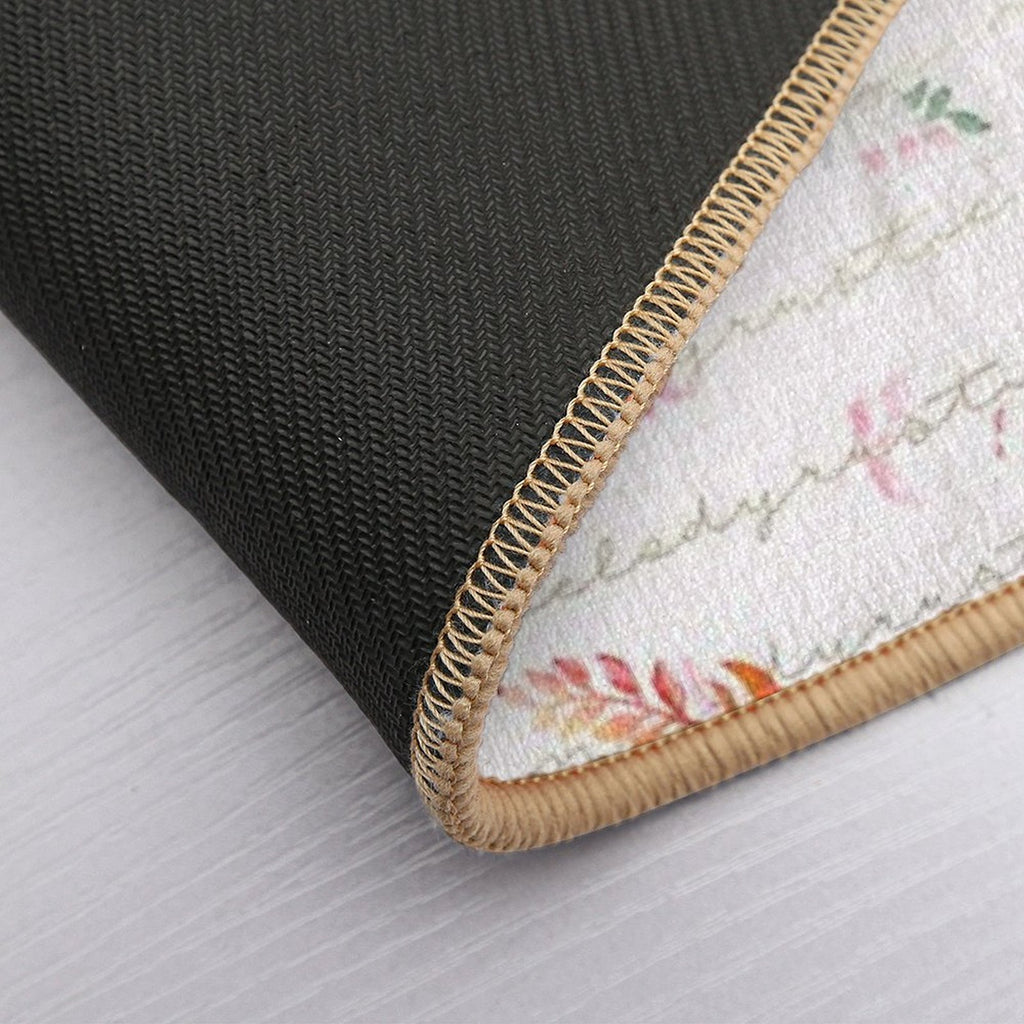 Romantic Background with Flowers  Slip-Resistant Bath Mat