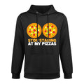 Stop Staring At My Pizza Party Women Funny Pizza Colorfast Hoodie