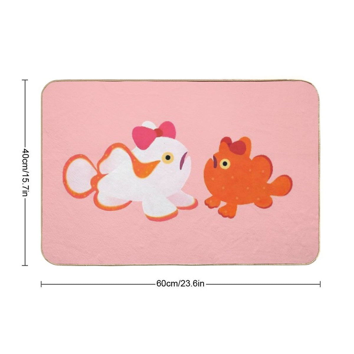 Ribbon Frogfish Durable Bath Mat