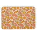 Botanical Blooms Vintage Retro Blush Petal  Rapid-Drying Bath Mat