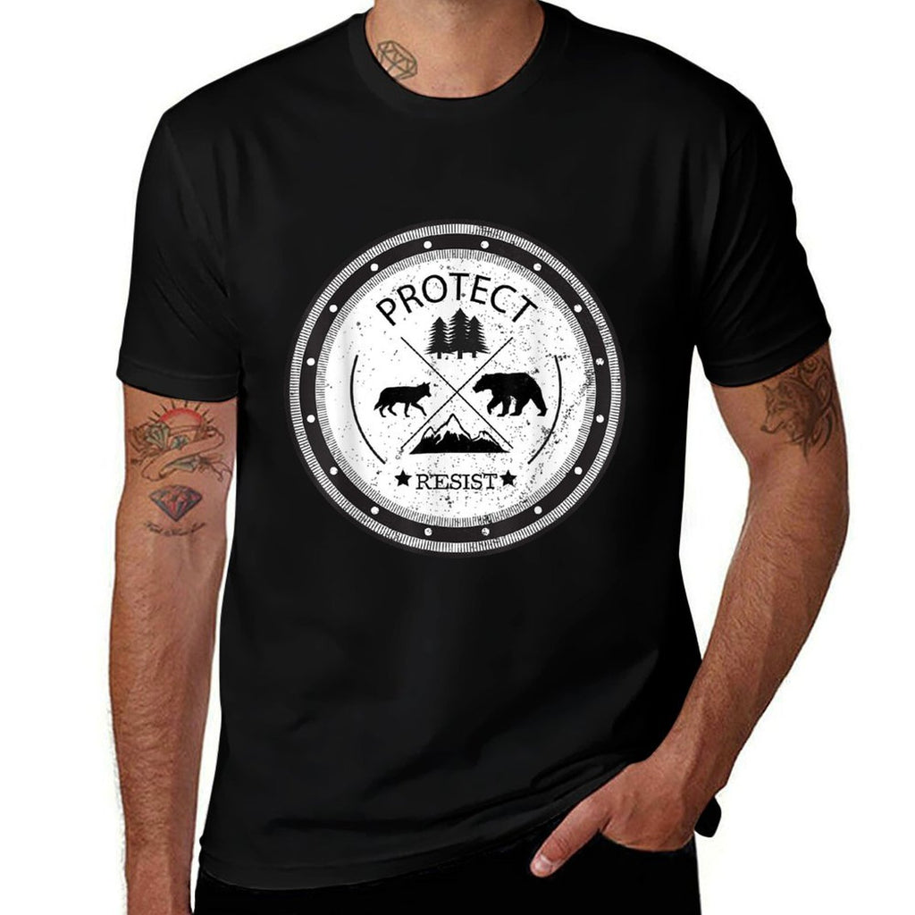 Protect - Resist National Parks And Forest Service Tshirt  Fade-proof Color T-Shirt