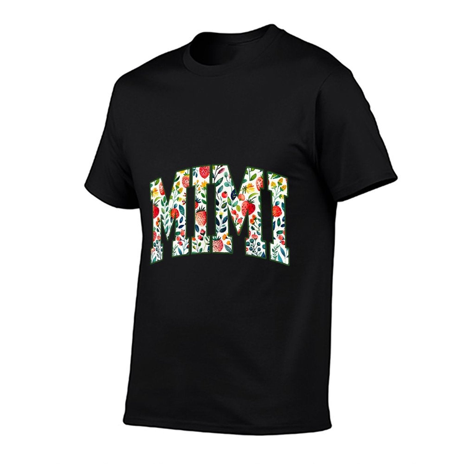 Floral Strawberry Mimi Christmas Grandma To Be Mothers Day  Eco-friendly Material T-Shirt