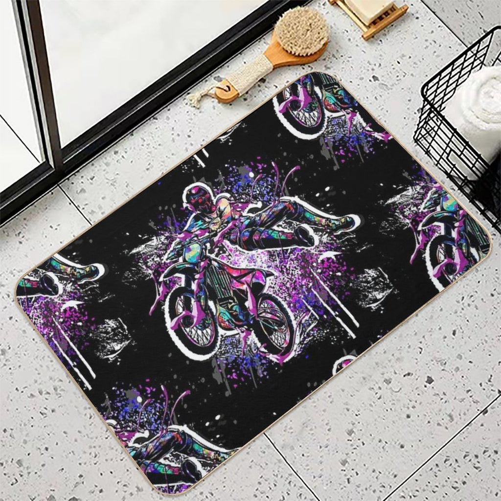 Motocross - MX - Moto Cross  Dirt-Trapping Bath Mat