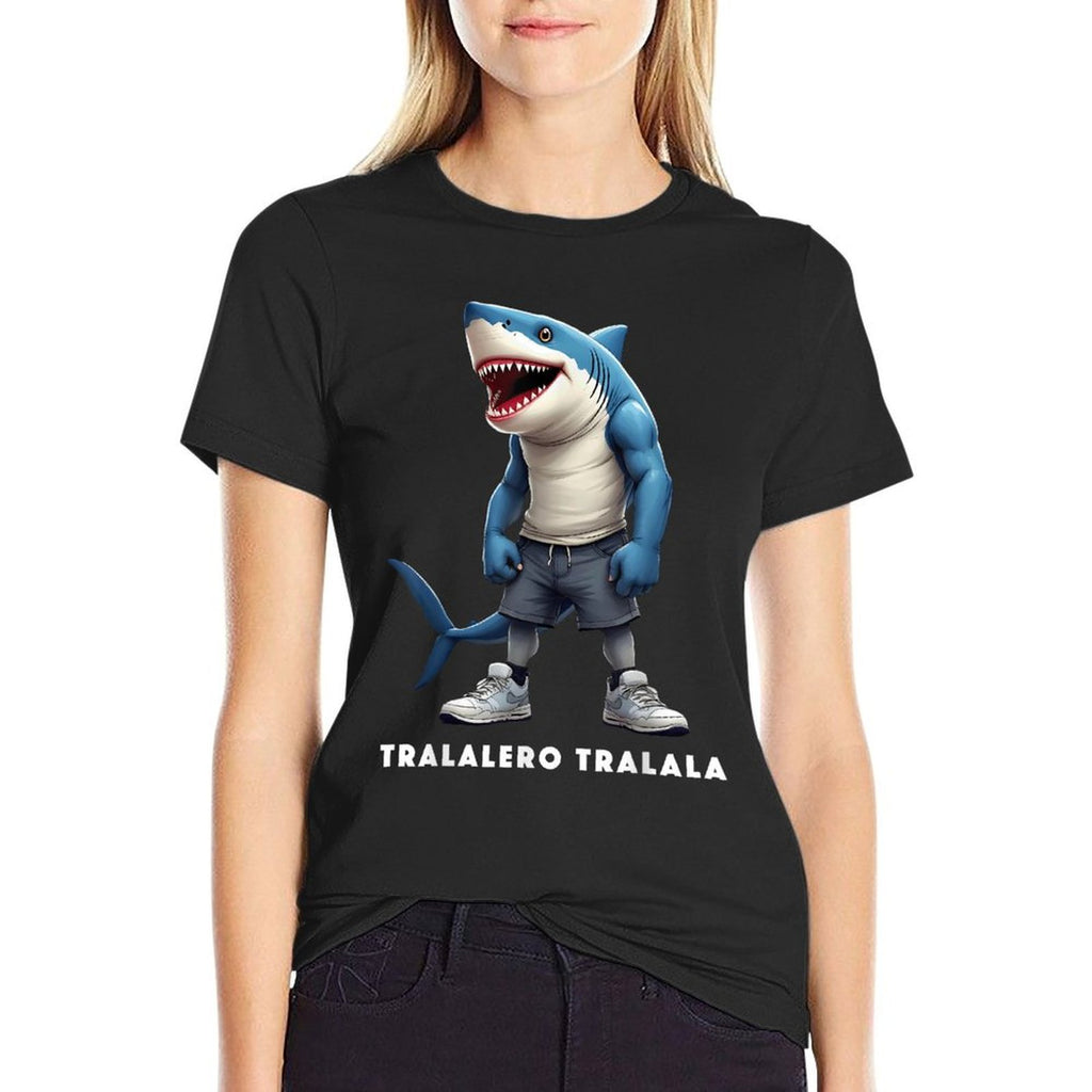 Tralalero Tralala Meme Funny Shark Quote Italian Saying  Eco-friendly Material T-Shirt