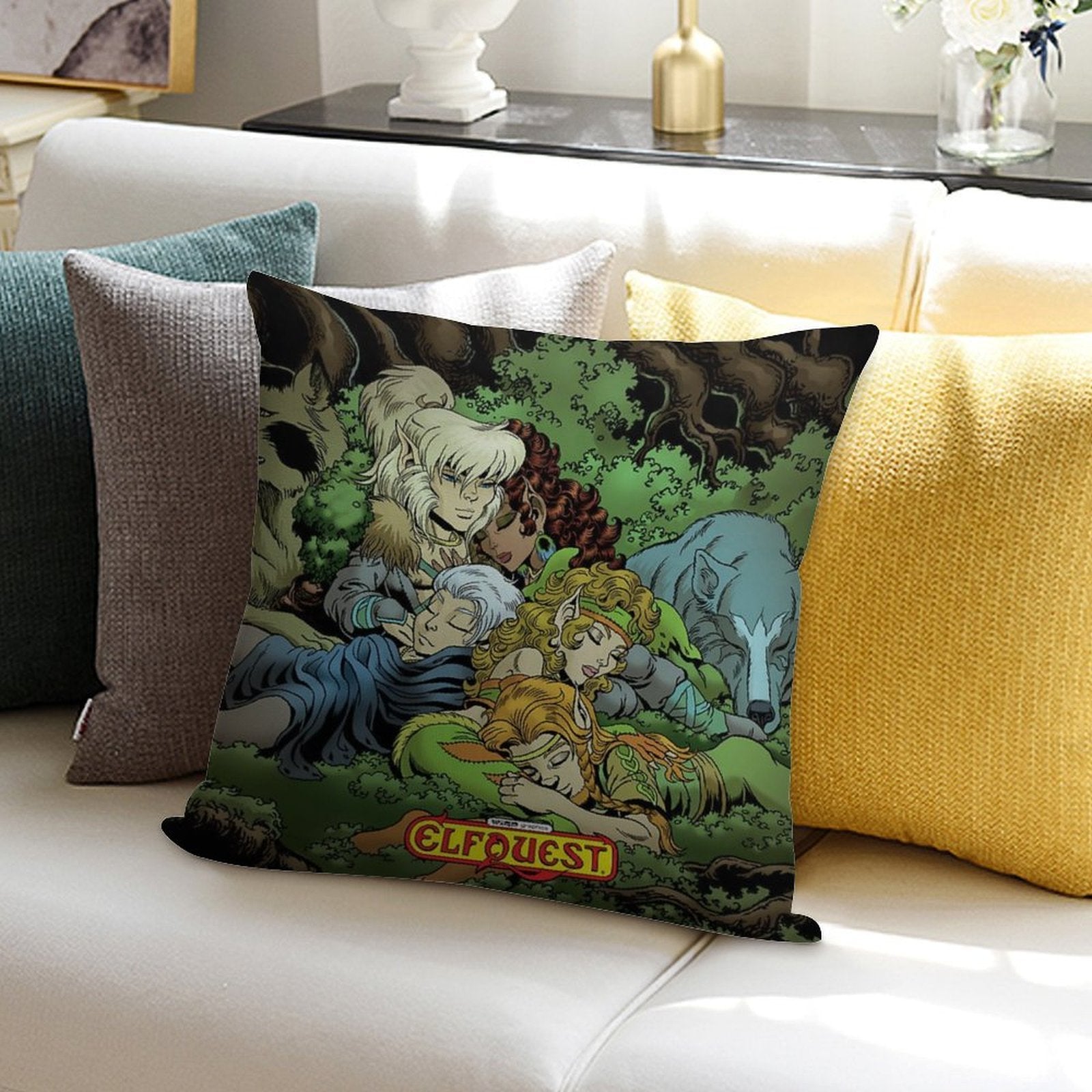 ElfQuest True Peace II Soft Luxury Feel Throw Pillow