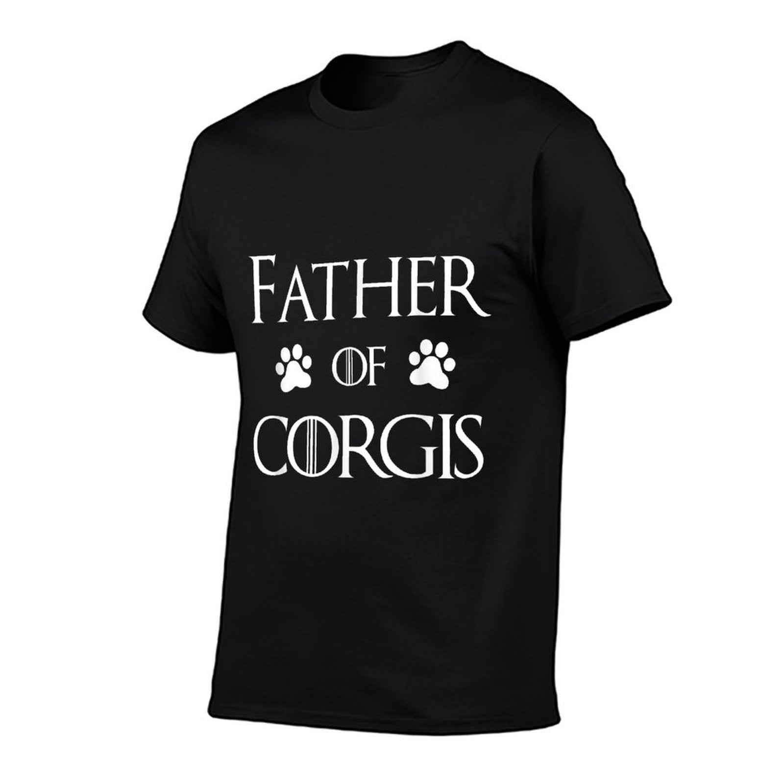 Corgi Dog Dad - Father of Corgis  Trendy Pattern T-Shirt