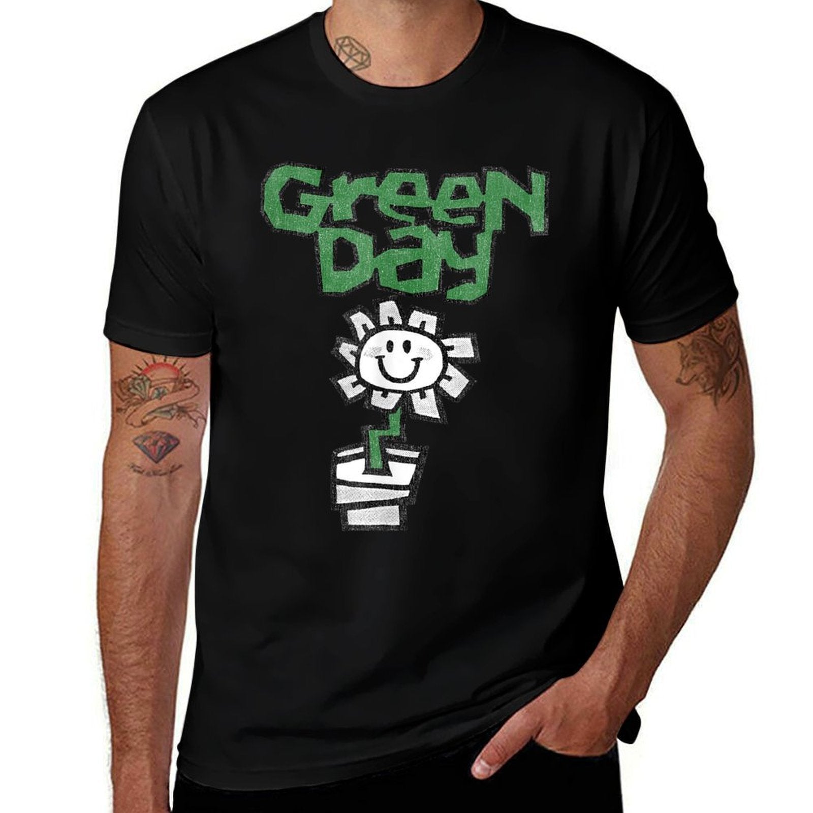 Green Day Flower Pot  Relaxed-fit T-Shirt