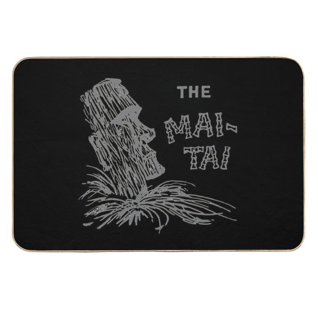 Vintage The Mai Tai - Tiki Idol  Non-Slip Bath Mat