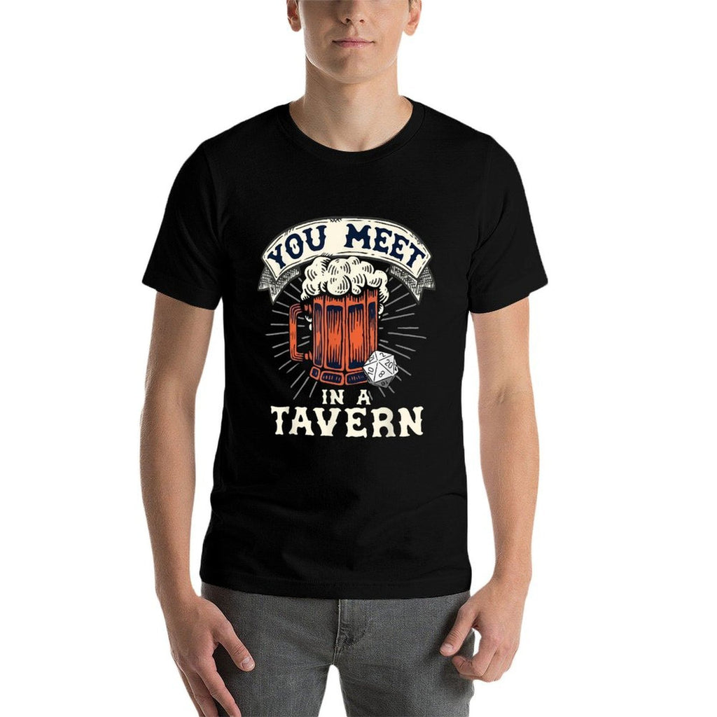 You Meet In A Tavern Fantasy Inspired Graphic Design  Easy-care T-Shirt