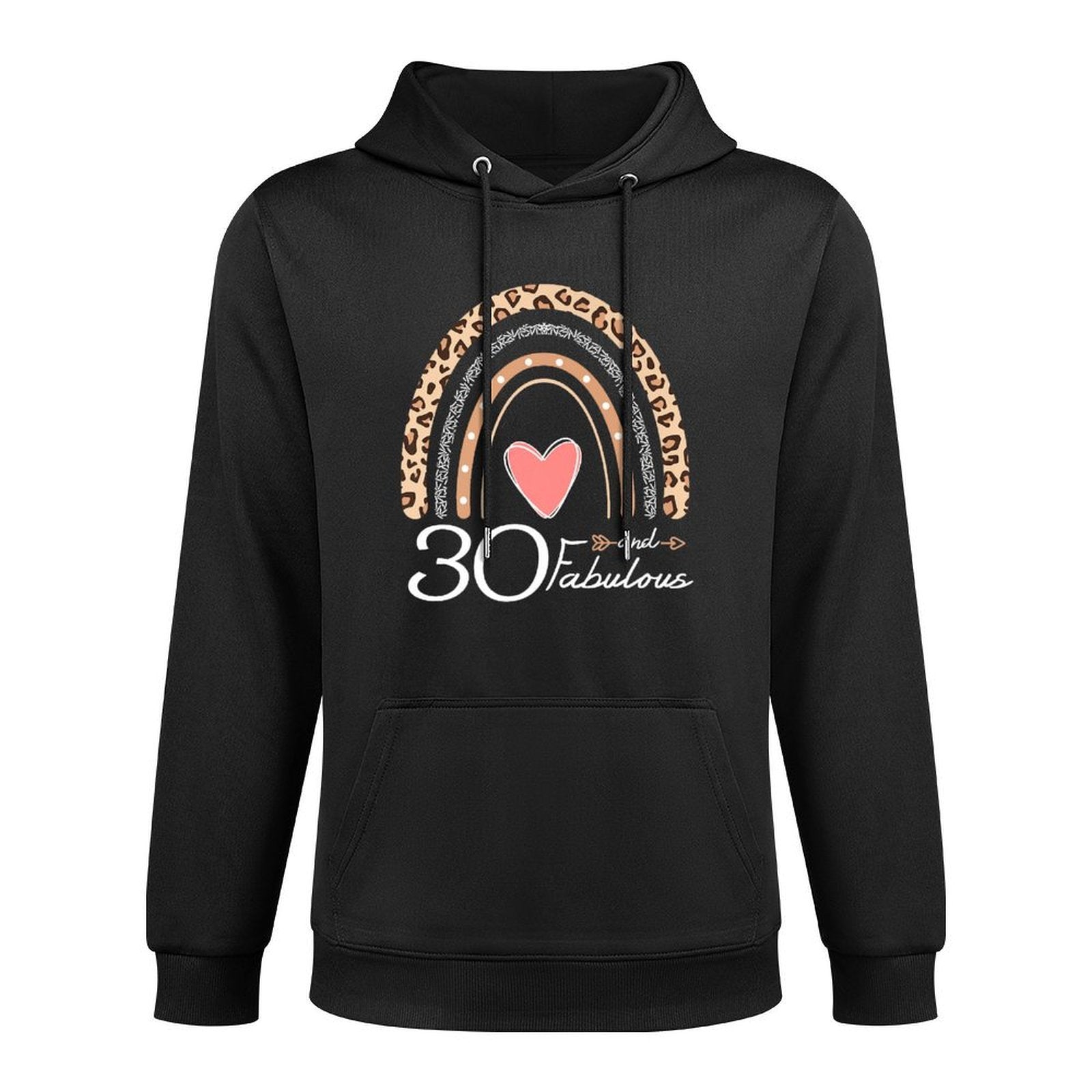 30 And Fabulous Boho Rainbow Funny 30th Birthday Premium Layering Staple Hoodie