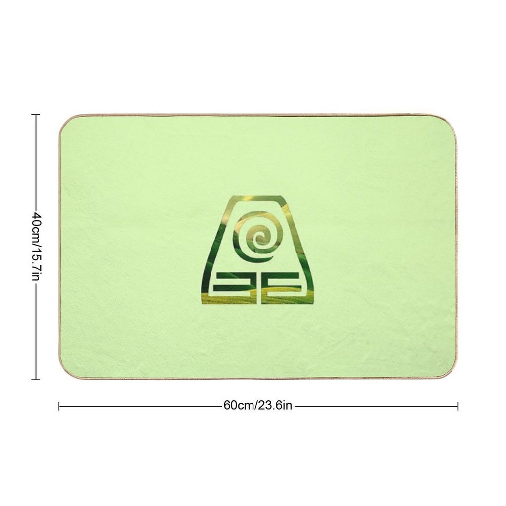 Earthbending Logo (Avatar The Last Airbender) Durable Bath Mat