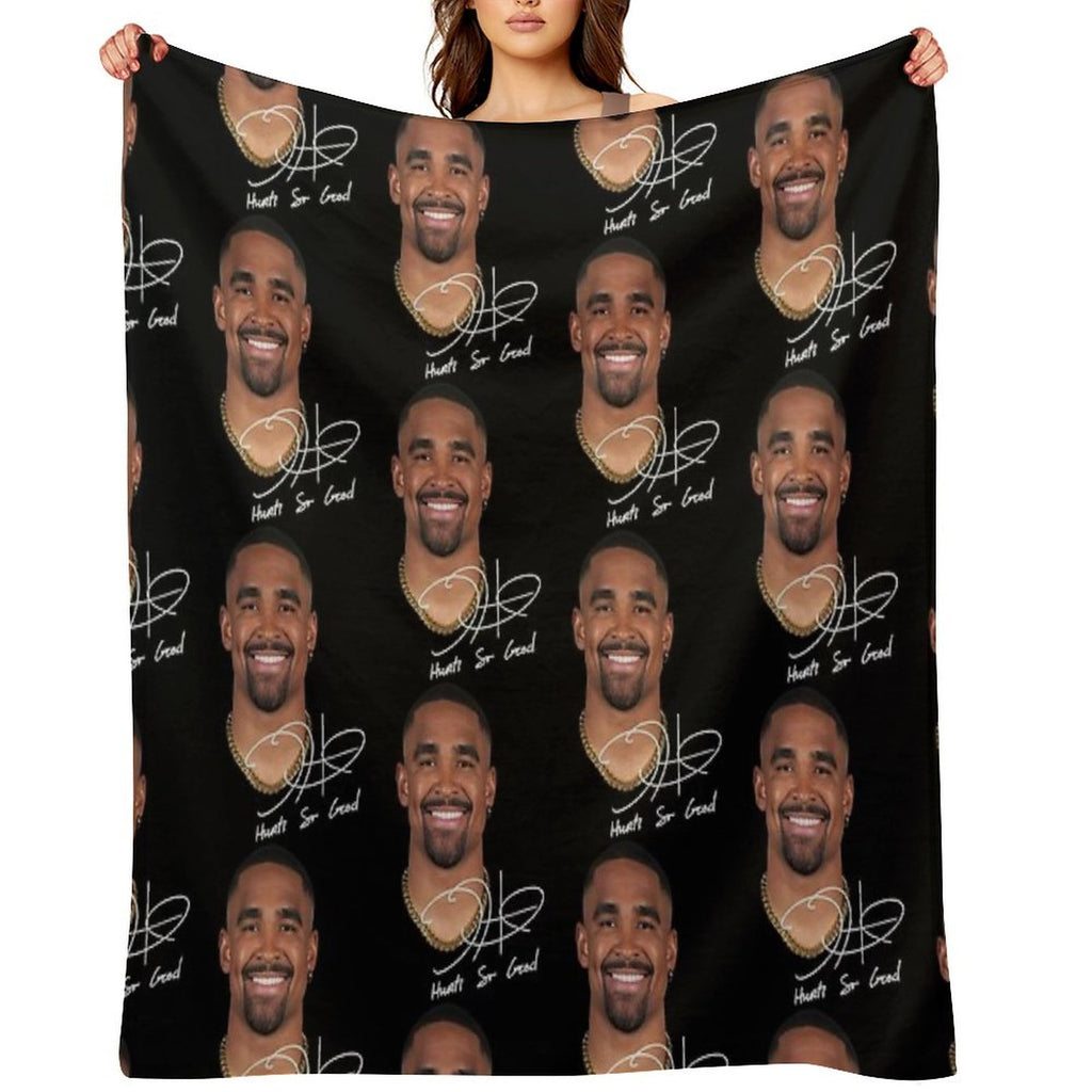 Jalen Hurts So Good Vintage 90s Machine-washable Throw Blanket