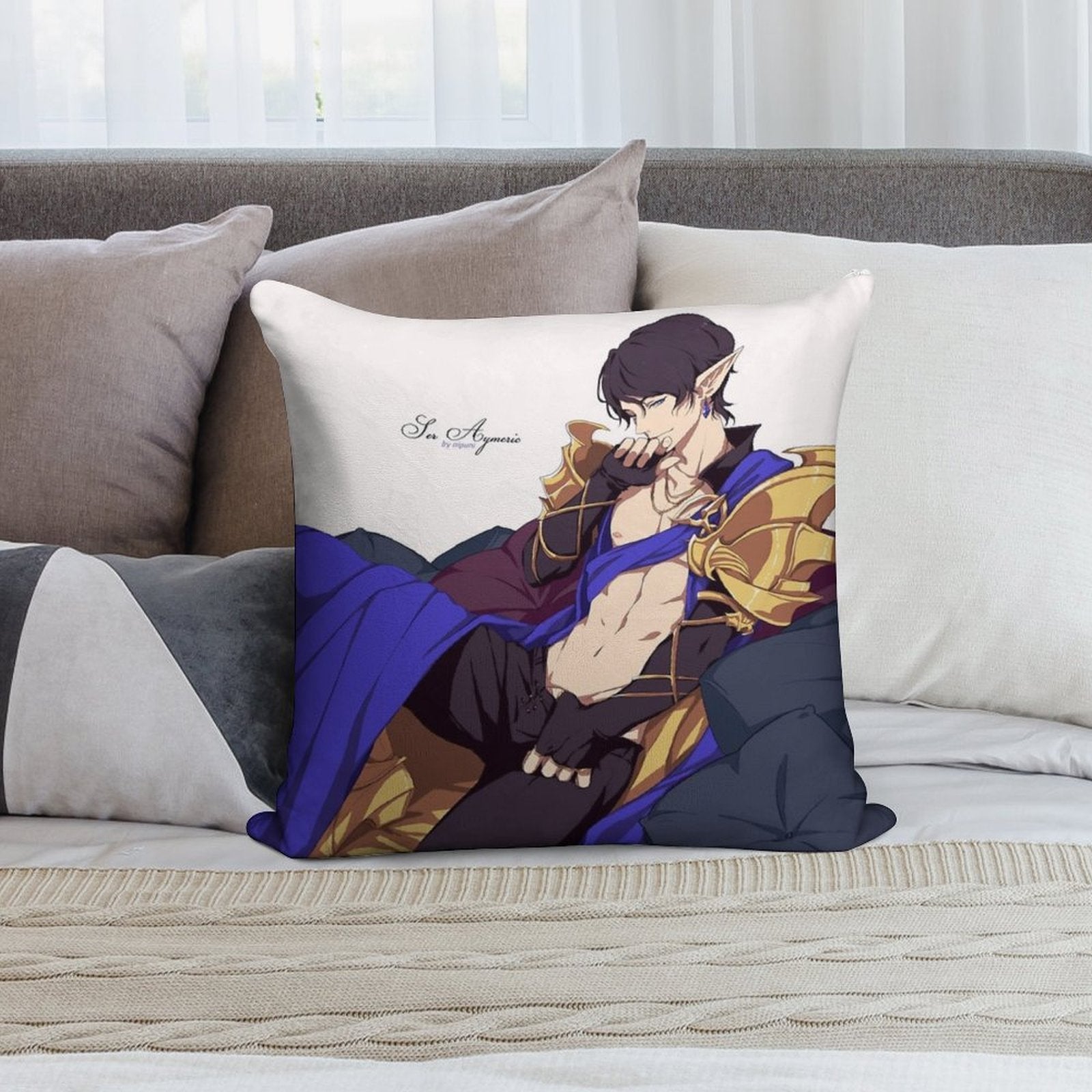 Ser Aymeric Soft Gift Ready Throw Pillow