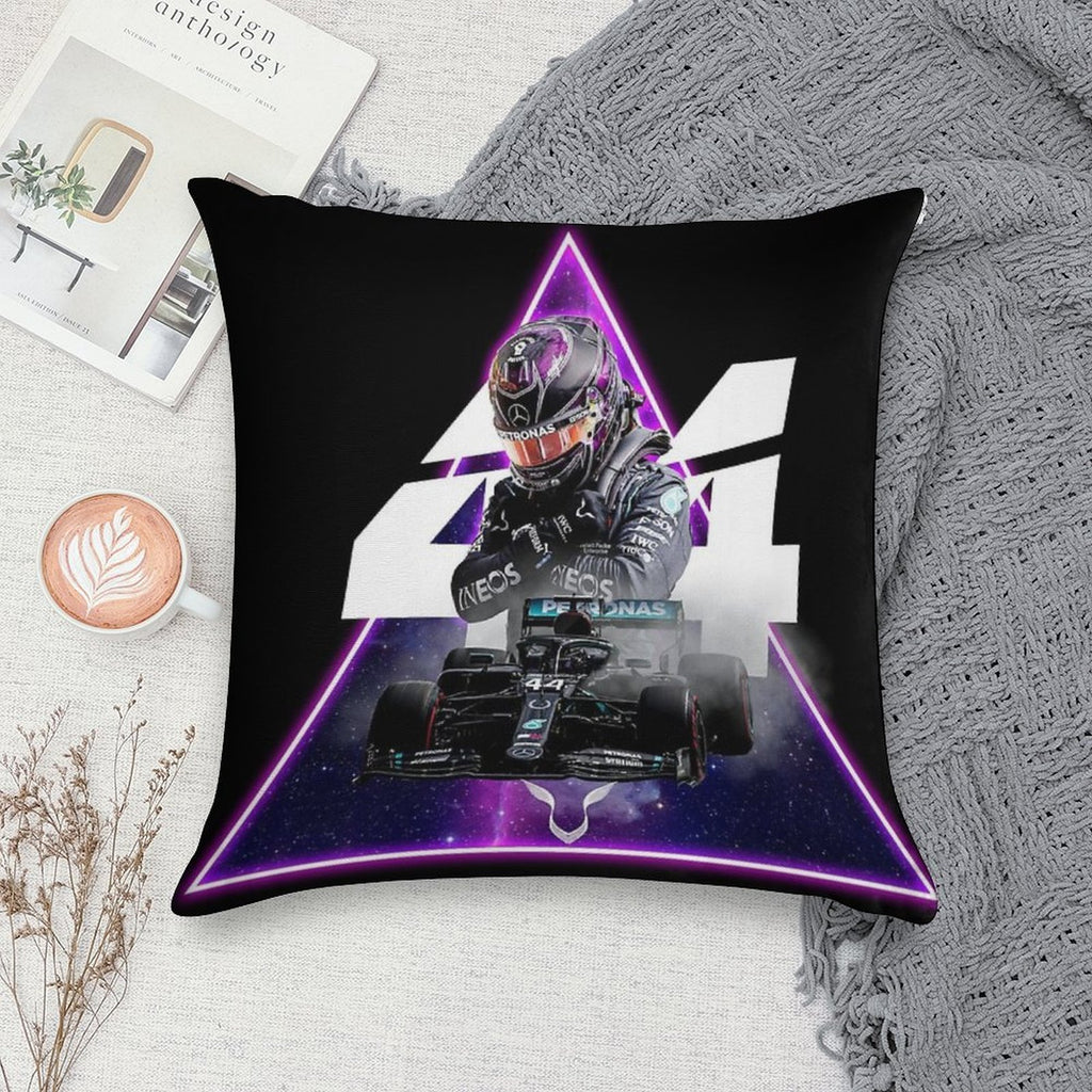 Lewis Hamilton F1 Mercedes Champion 2020 Soft Fade-Resistant Throw Pillow
