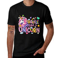 Womens Sparkle Like A Unicorn Cute  Lightweight T-Shirt