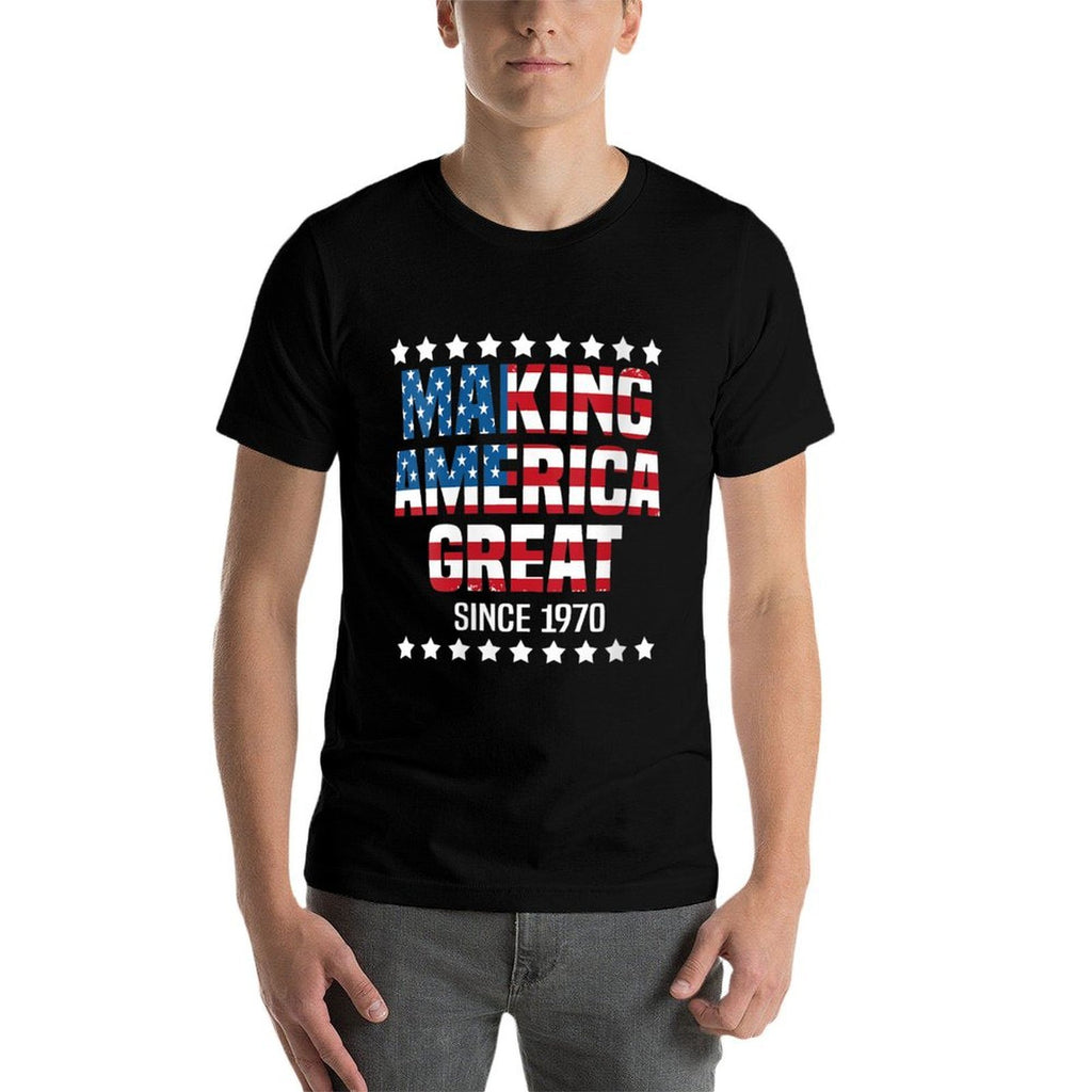 Womens Making America Great Since 1970 Funny 50th Birthday Gift  Eco-friendly Material T-Shirt