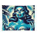 Sci-fi Girl Tapestry