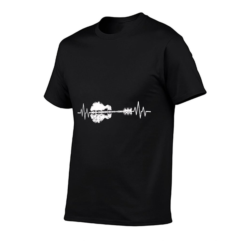 Nature Heartbeat Guitar Music Lover  Classic T-Shirt