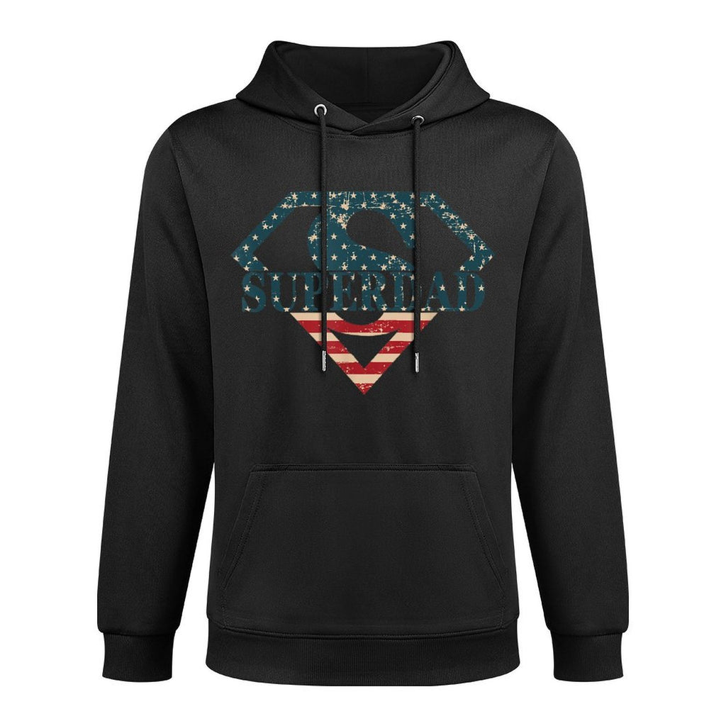 Superdad Fathers Day Birthday Super-Hero Disguise For Men Colorfast Hoodie