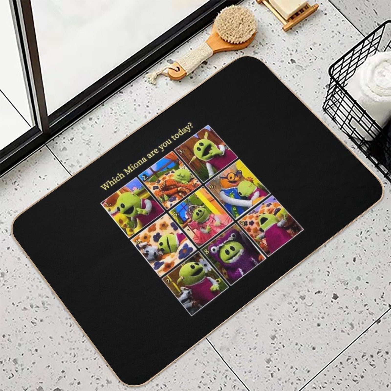 Which Mona Are You Today Nanalan  Stain-Proof Bath Mat