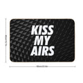 Kiss My Airs Sneaker Head Hype Black & White  Odorless Bath Mat