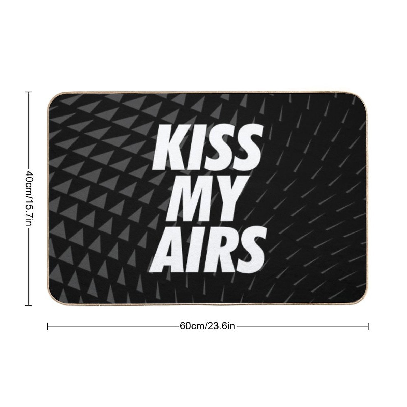 Kiss My Airs Sneaker Head Hype Black & White  Odorless Bath Mat