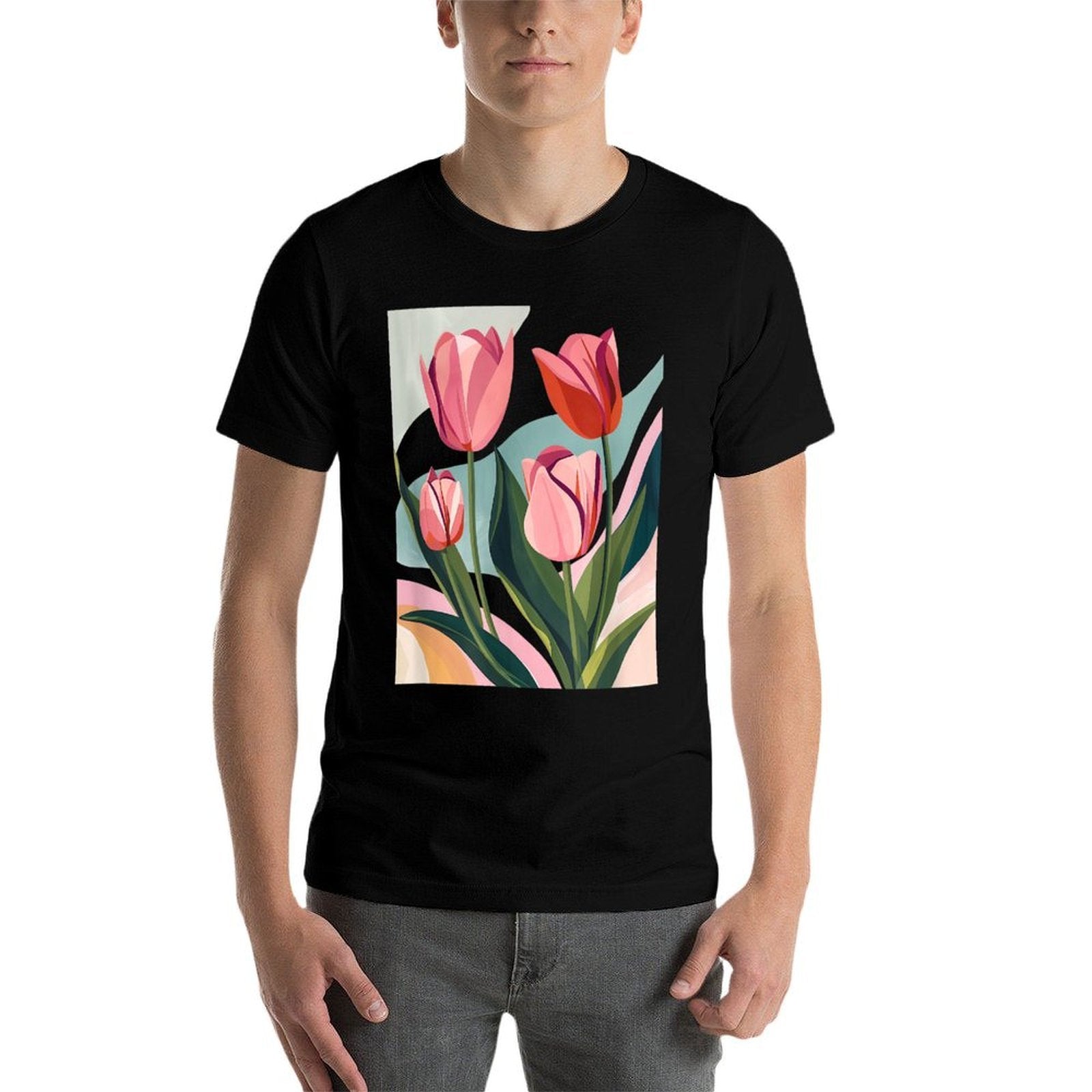 Tulip Festival Tulips Spring Flower Abstract Flower Floral  Relaxed-fit T-Shirt