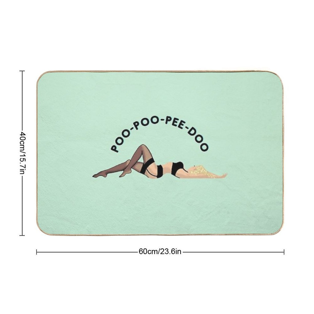Poo-poo-pee-doo  Dirt-Trapping Bath Mat