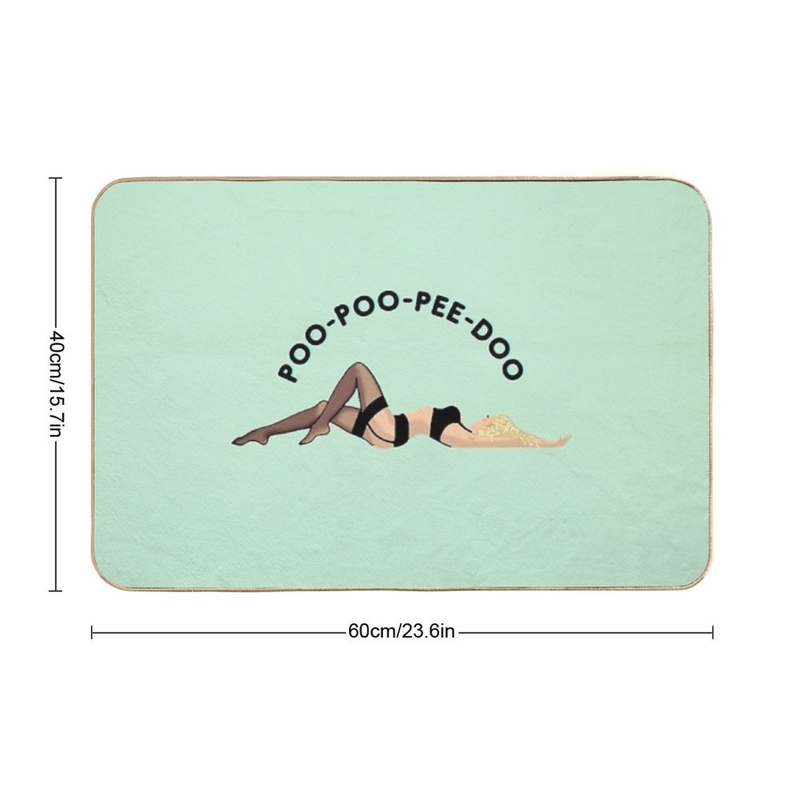 Poo-poo-pee-doo  Dirt-Trapping Bath Mat