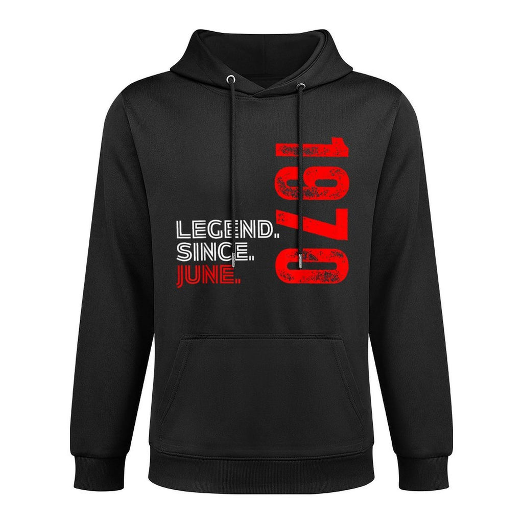 Born In June 1970 Vintage Birthday Legend Since June 1970 Moisture-Wicking Hoodie