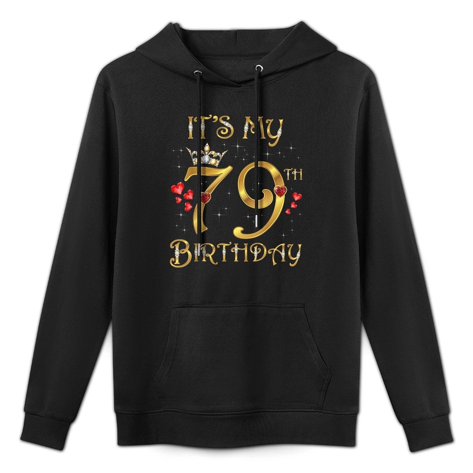 It's My 79th Birthday, 79 Years Old, 79th Birthday Queen Adjustable Hood Hoodie