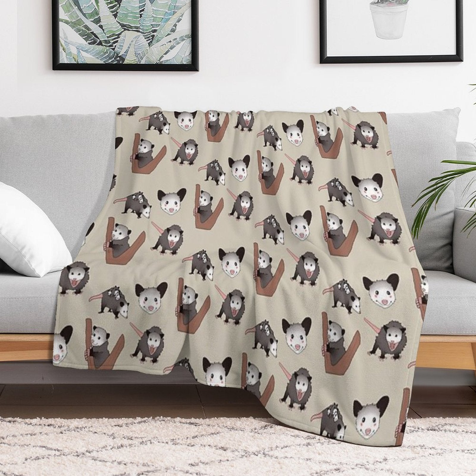 Opossums Pack Comfort Throw Blanket