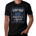 Vintage Born In 1937 Classic 88th Birthday  Cotton T-Shirt