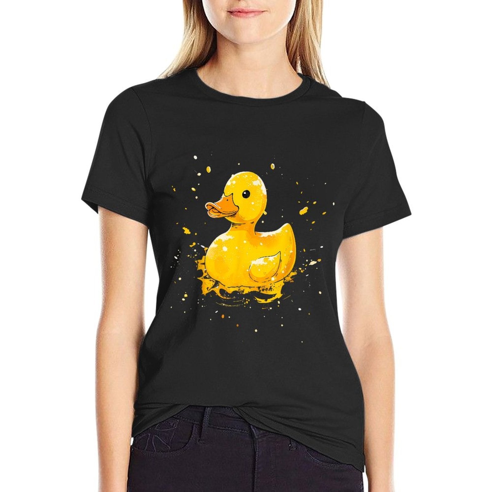 Rubber Duck Watercolor Rubber Duckling Rubber Duck Lover  Lightweight T-Shirt