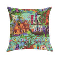 The ORIGINAL Enchanted Tiki Room Collage Soft Durable Construction Throw Pillow