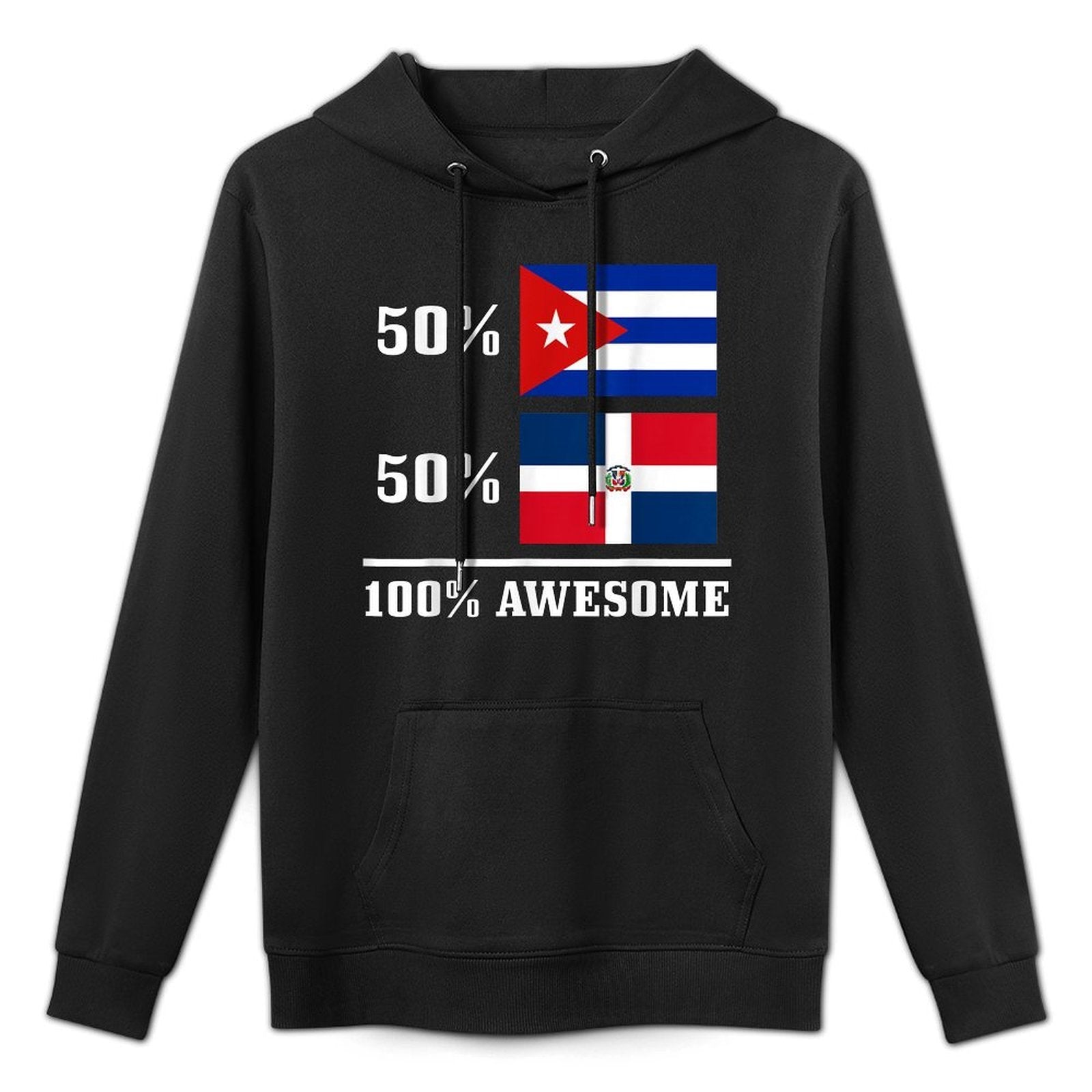 50 Cuba 50 Dominican Republic Cuban Pride Heritage Relaxed Fit Hoodie