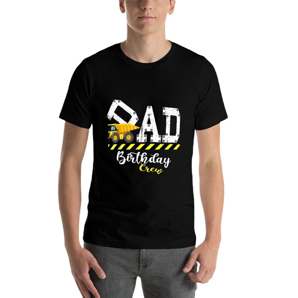 B-Day Party Dad Birthday Crew Construction Birthday Party  Breathable T-Shirt