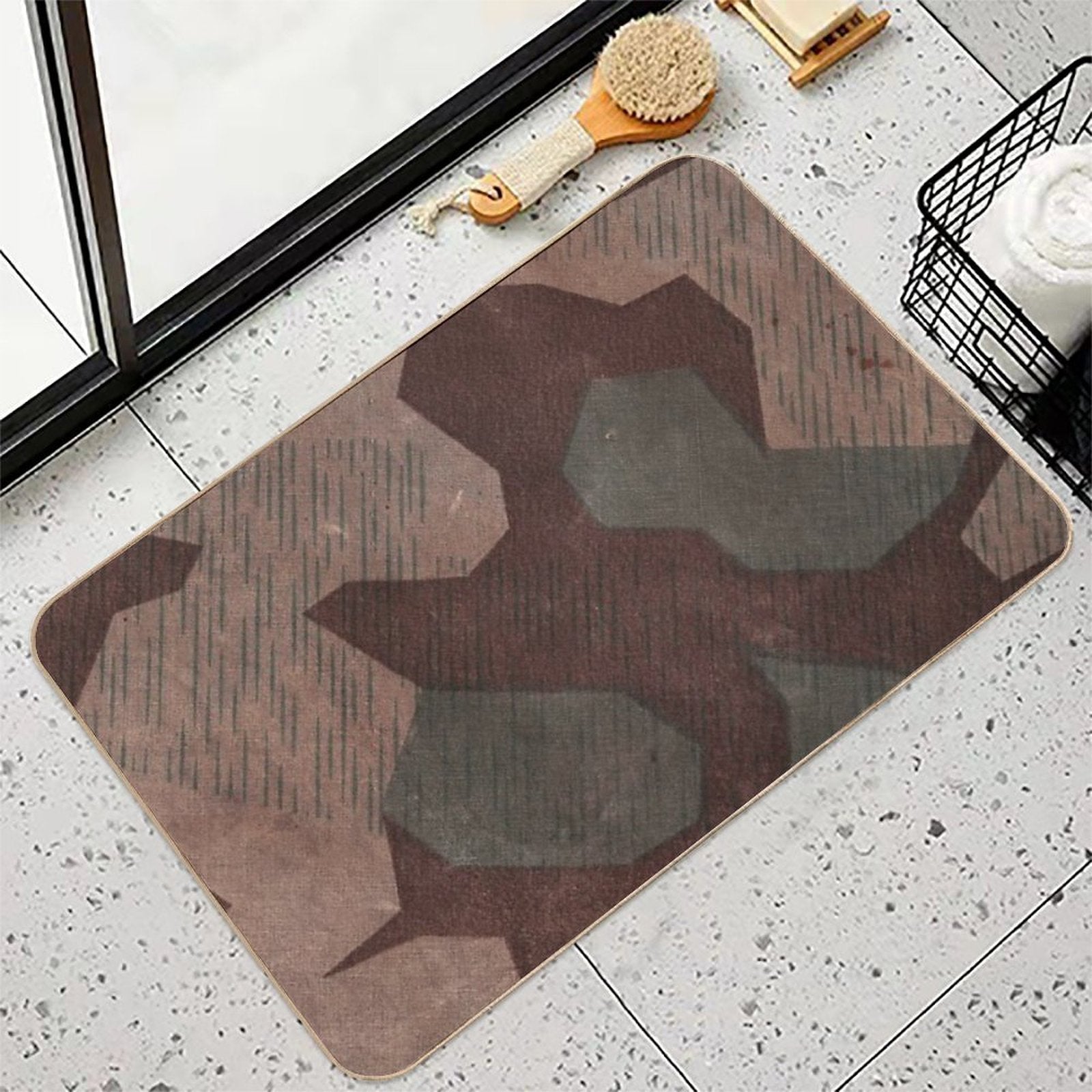 Splintertarn German Ww2 Camouflage (Version 1)  Slip-Resistant Bath Mat