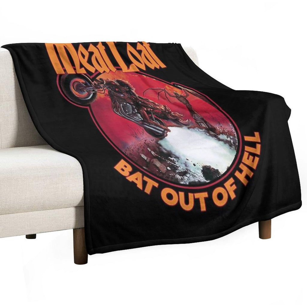 Bat Out of Hell Classic T-Shirt Machine-washable Throw Blanket