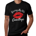 60th Birthday Kissing My 50s Goodbye Flirty Turning 60  Polyester Blend T-Shirt