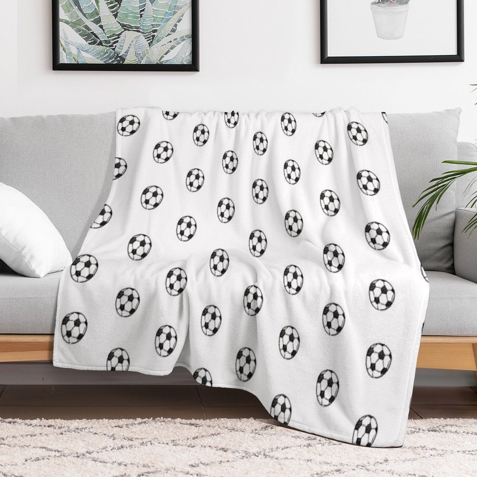 Soccer Ball Gift-ready Throw Blanket