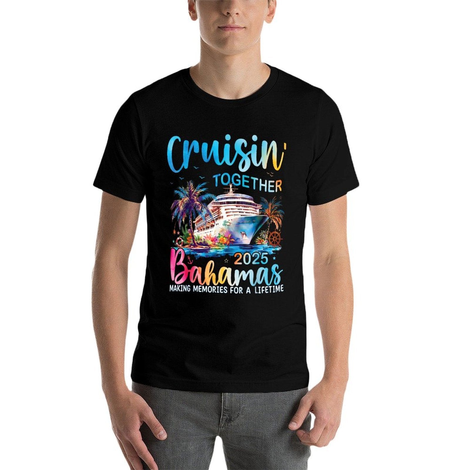 Cruisin Together Bahamas 2025 Family Cruise Bahamas Vacation  Versatile T-Shirt